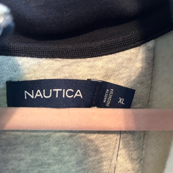 Nautica Men's Light Gray Zip-Up Sweater - Picture 5 of 5